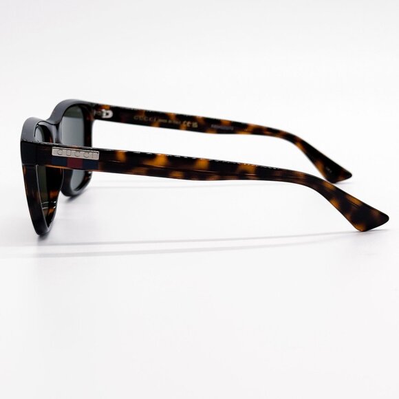 NEW GG0746S 003 UNISEX DARK GREEN HAVANA SUNGLASSES GUCCI - Picture 7 of 11